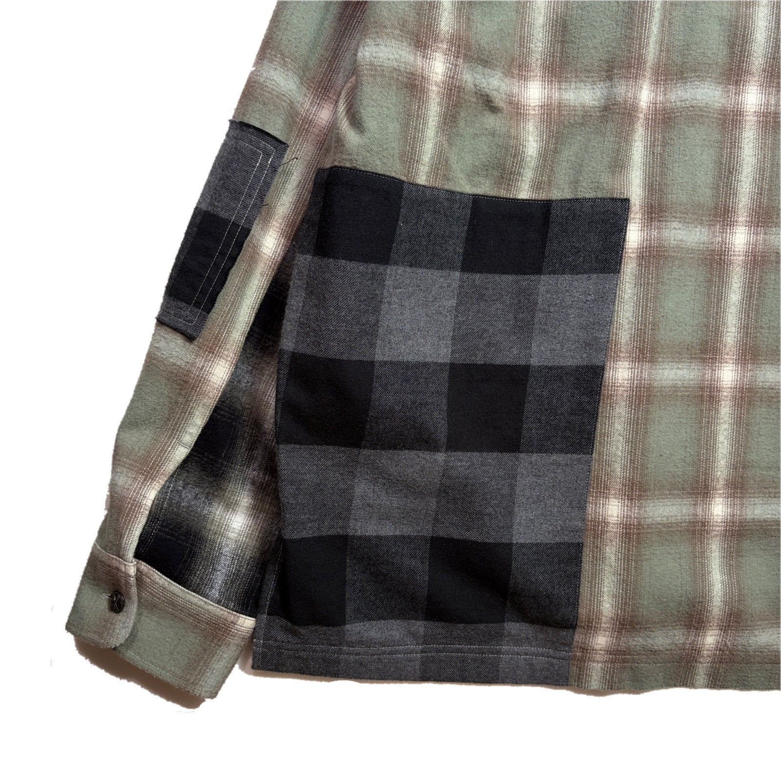 画像をギャラリービューアに読み込む, MULTI CHECK SHIRT CRYSTAL / GREEN