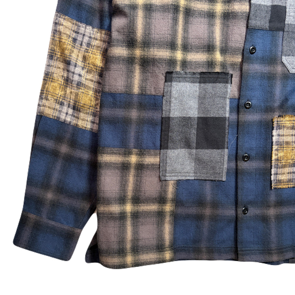 画像をギャラリービューアに読み込む, MULTI CHECK SHIRT CRYSTAL / NAVY