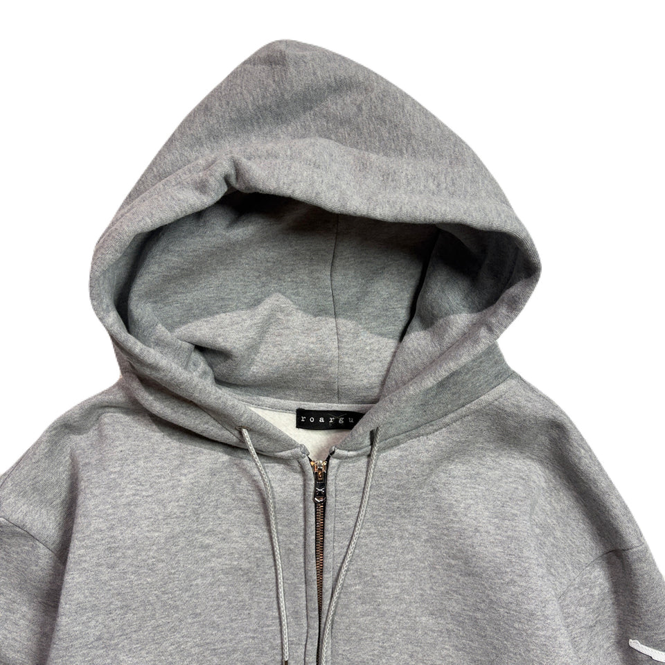 画像をギャラリービューアに読み込む, CROSSGUN LEATHER PATCH SWEAT HOODIE / GRAY