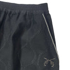 WOMENS CHAIN EMBROIDERY SKIRT / BLACK