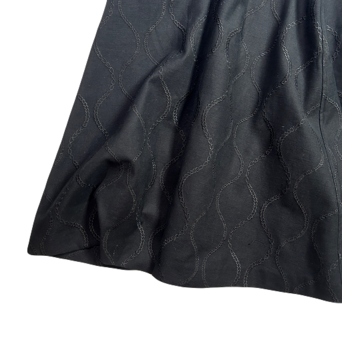 WOMENS CHAIN EMBROIDERY SKIRT / BLACK