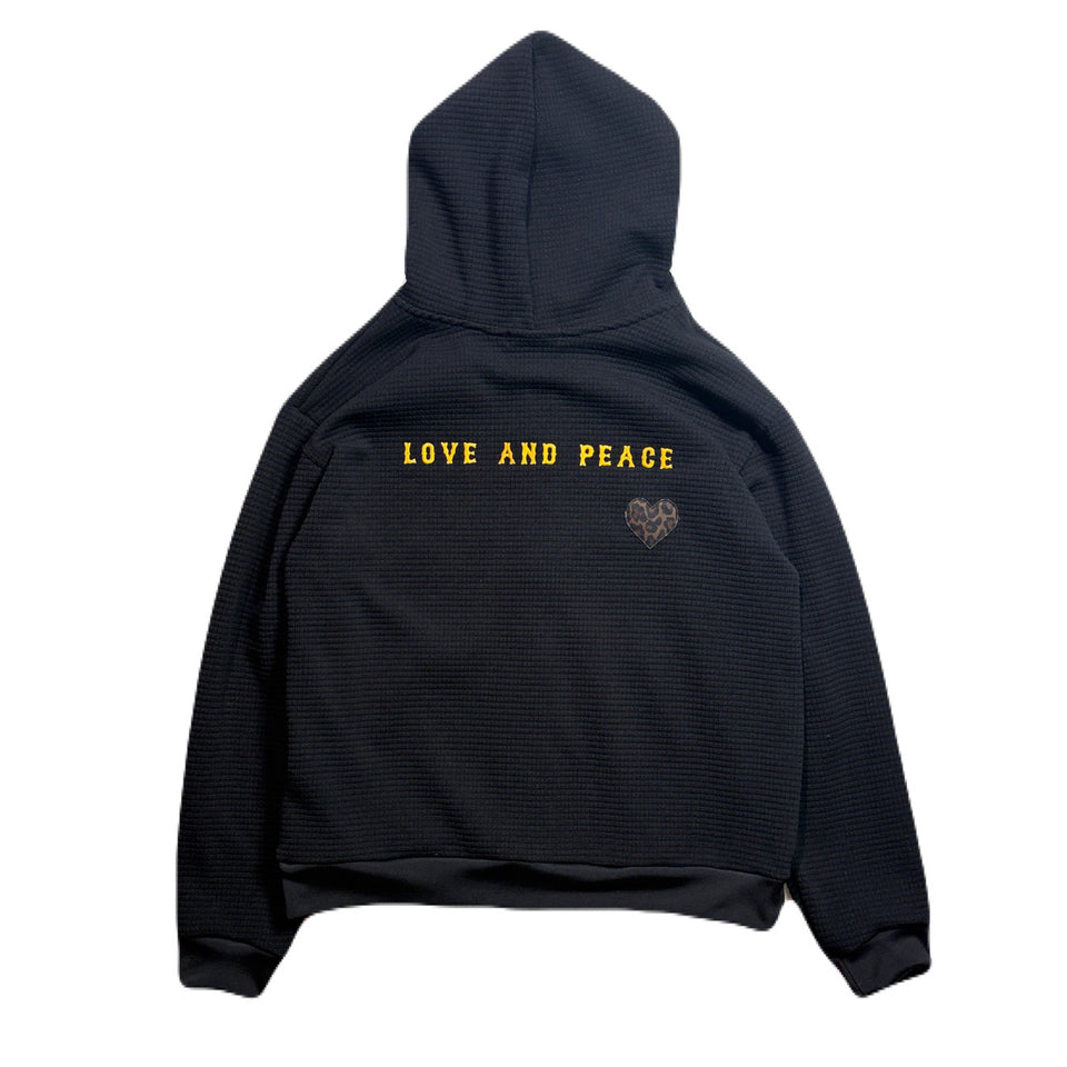 画像をギャラリービューアに読み込む, PATCH WAFFLE HOODIE / BLACK