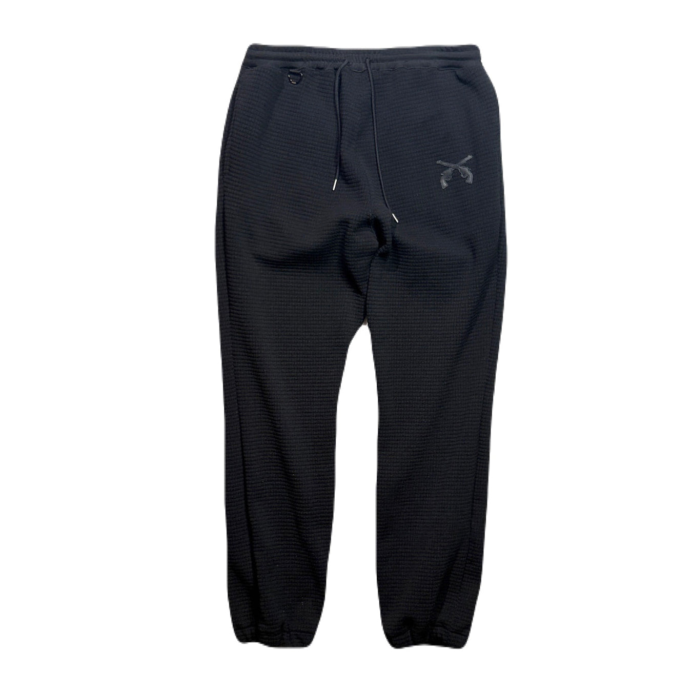 画像をギャラリービューアに読み込む, CROSSGUN PATCH WAFFLE PANTS / BLACK