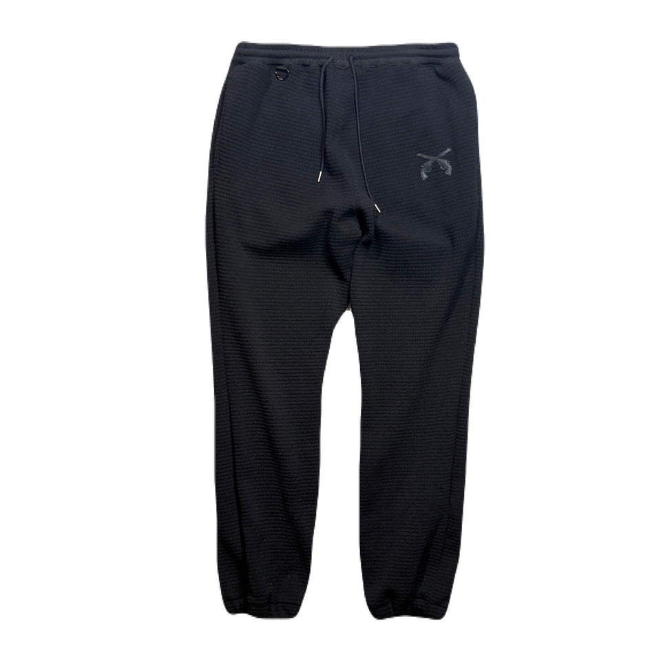 画像をギャラリービューアに読み込む, CROSSGUN PATCH WAFFLE PANTS / BLACK