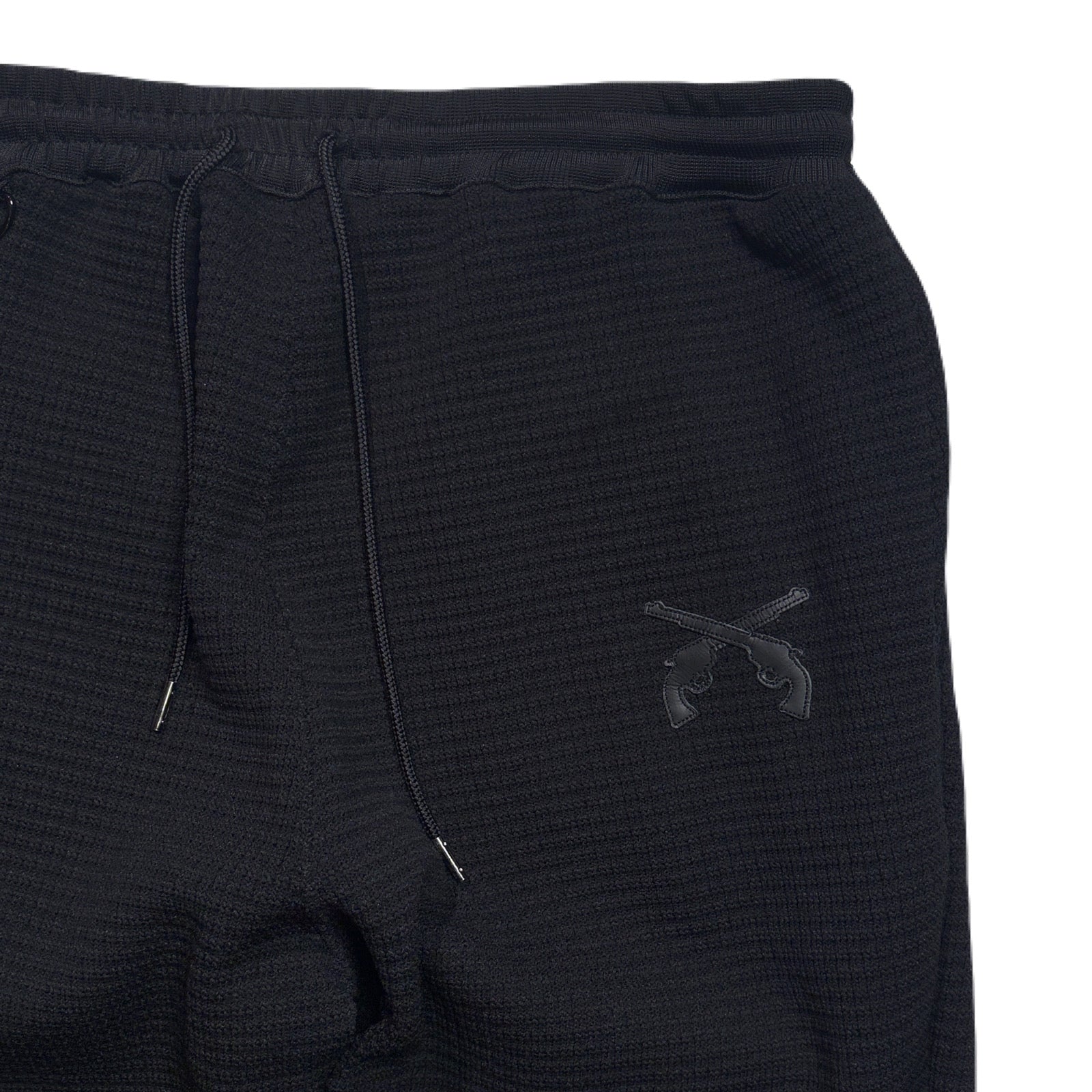 画像をギャラリービューアに読み込む, CROSSGUN PATCH WAFFLE PANTS / BLACK