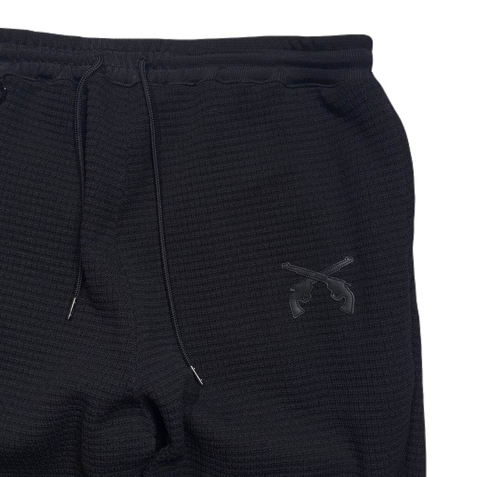 画像をギャラリービューアに読み込む, CROSSGUN PATCH WAFFLE PANTS / BLACK
