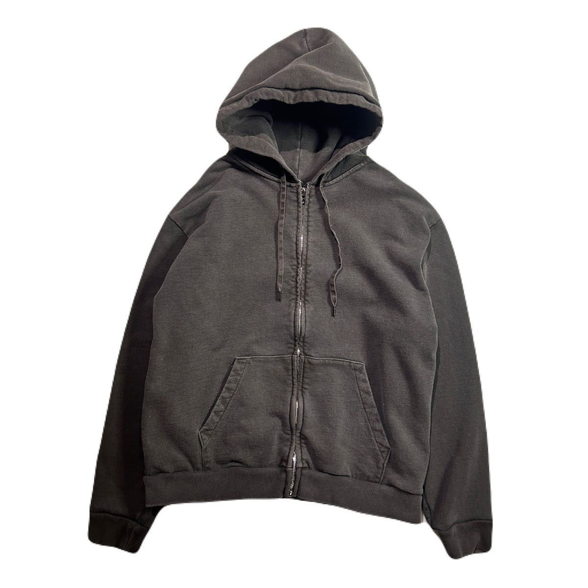 SPANGLE EMBROIDERY HOODIE / BROWN