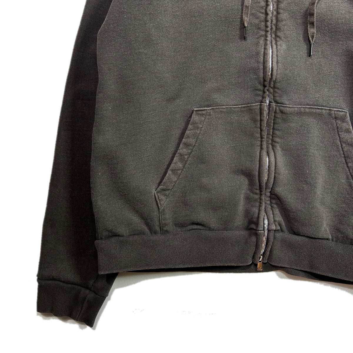 SPANGLE EMBROIDERY HOODIE / BROWN