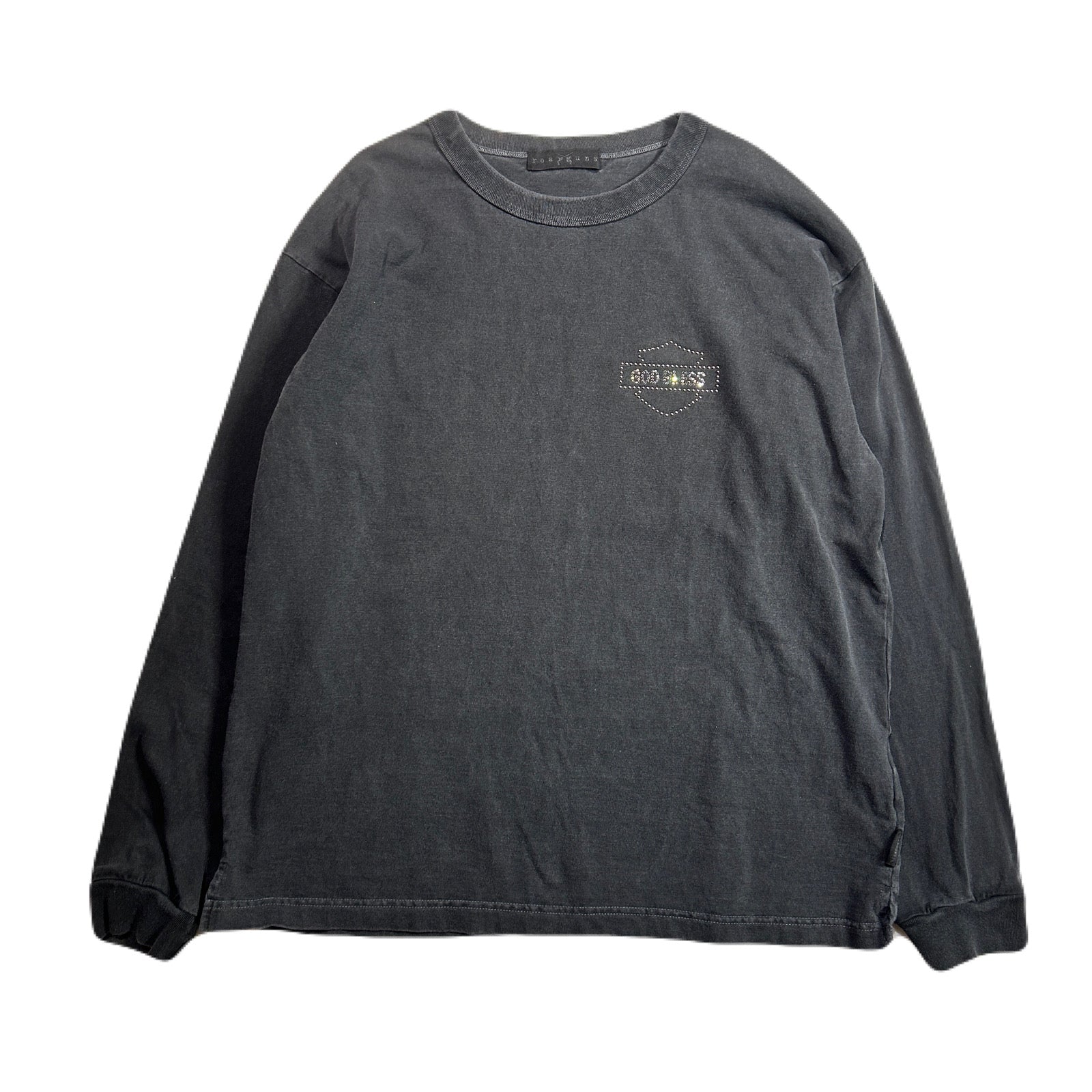 画像をギャラリービューアに読み込む, GOD BLESS CRYSTAL L/S T-SHIRT / BLACK