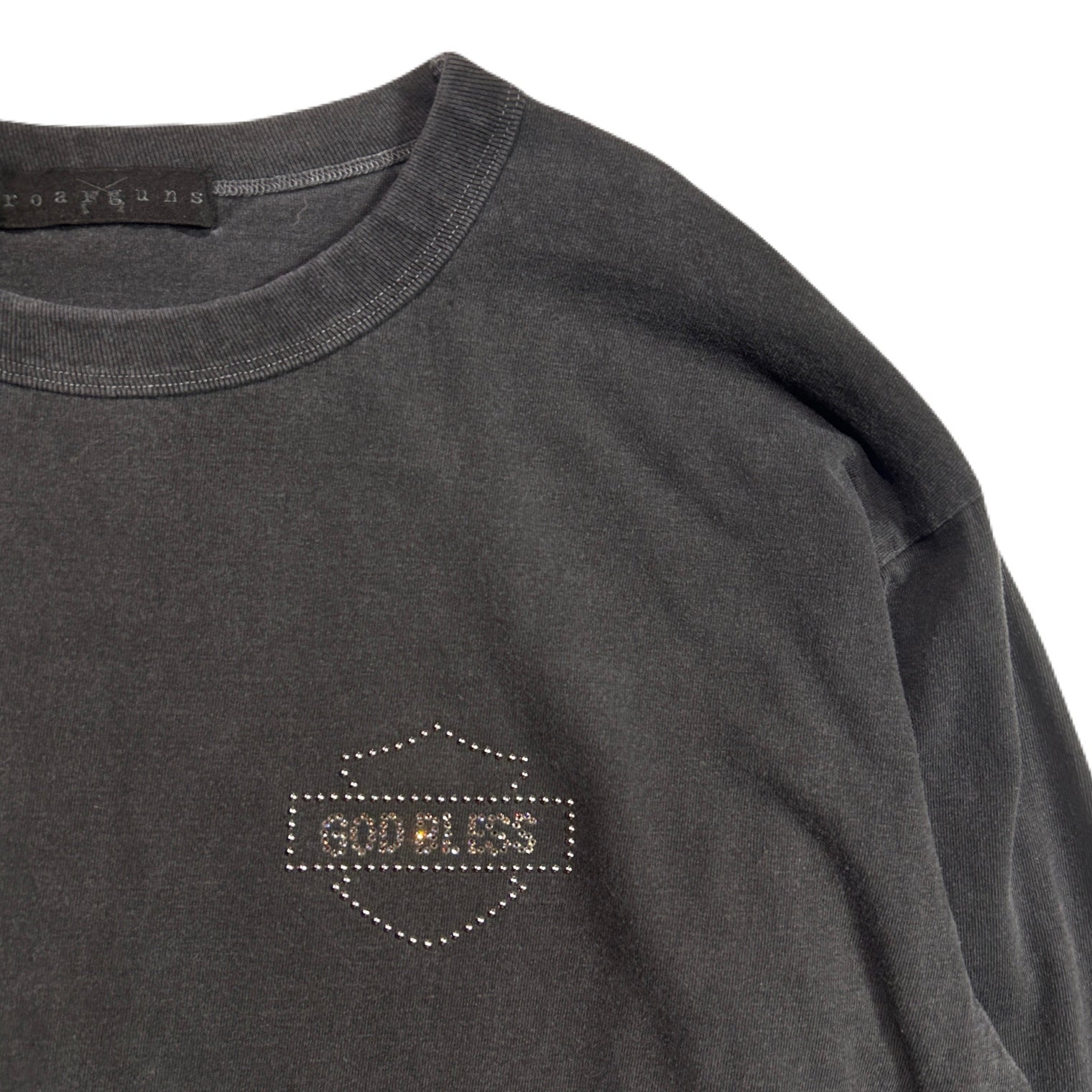 画像をギャラリービューアに読み込む, GOD BLESS CRYSTAL L/S T-SHIRT / BLACK
