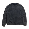 PATCHWORK SWEAT / BLACK