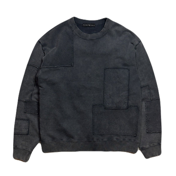 PATCHWORK SWEAT / BLACK