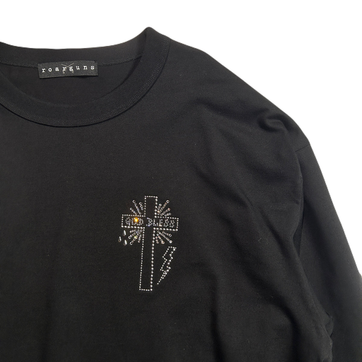 CROSS CRYSTAL L/S T-SHIRT / BLACK