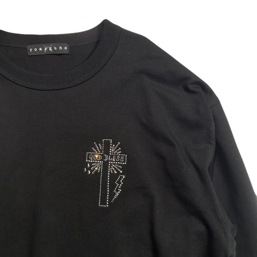 CROSS CRYSTAL L/S T-SHIRT / BLACK