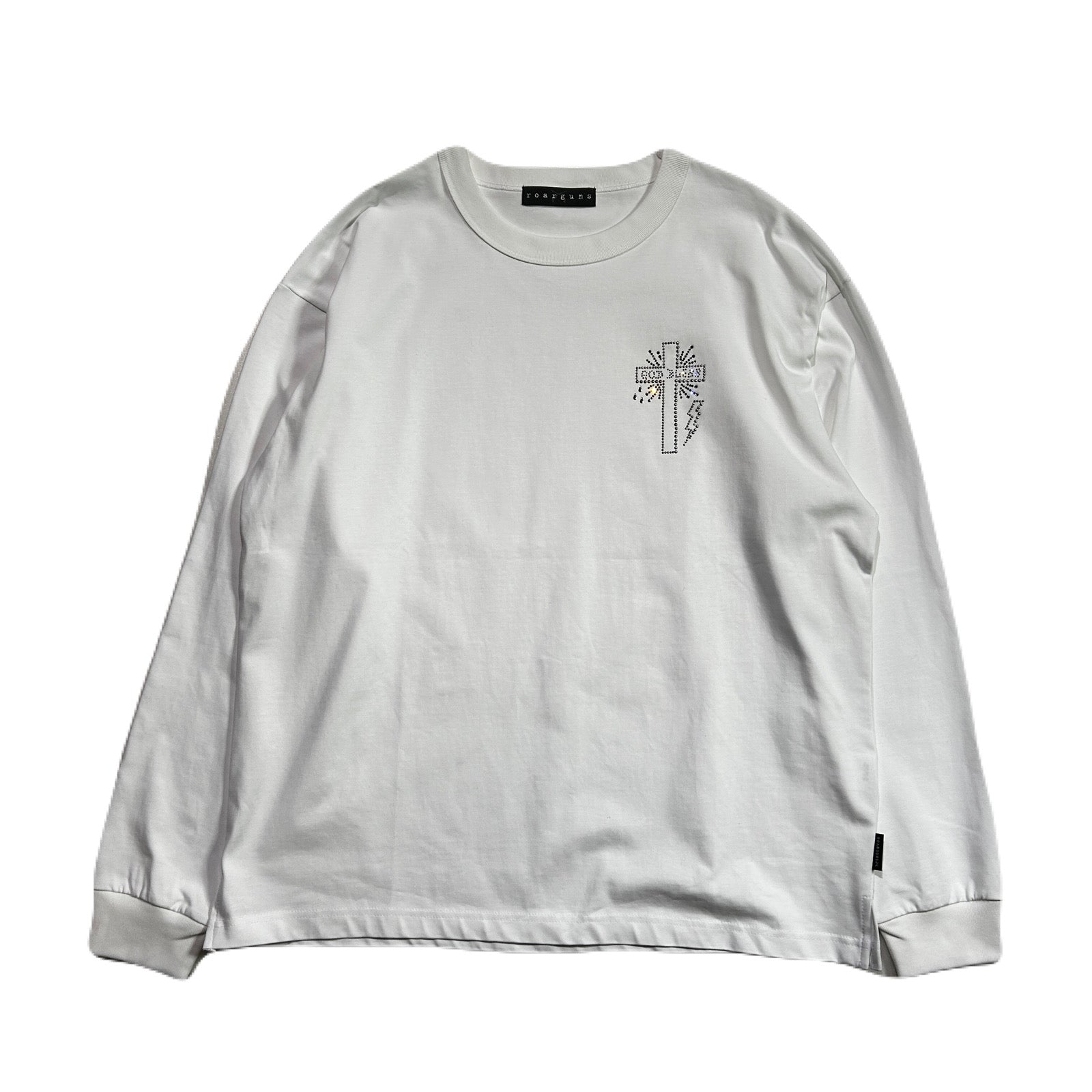 画像をギャラリービューアに読み込む, CROSS CRYSTAL L/S T-SHIRT / WHITE