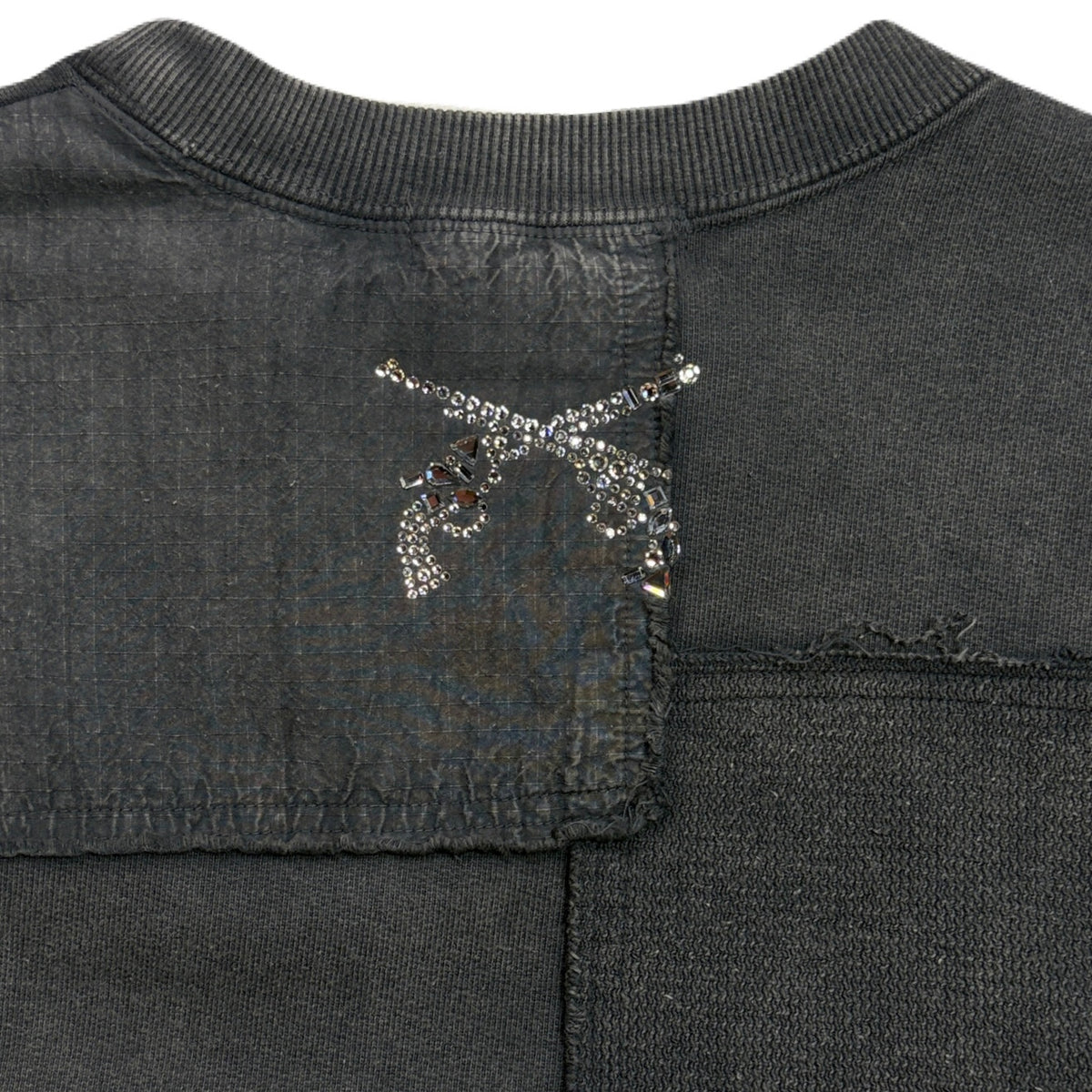 PATCHWORK SWEAT / BLACK