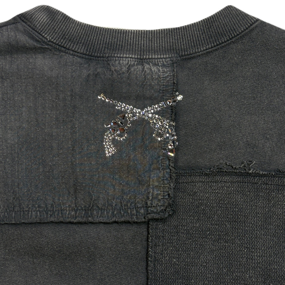 画像をギャラリービューアに読み込む, PATCHWORK SWEAT / BLACK