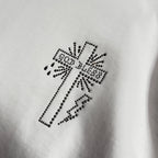CROSS CRYSTAL L/S T-SHIRT / WHITE