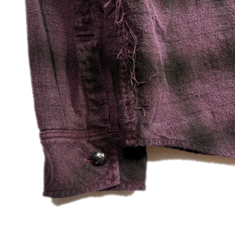 画像をギャラリービューアに読み込む, SHGGY CHECK SHIRT METAL / BURGUNDY