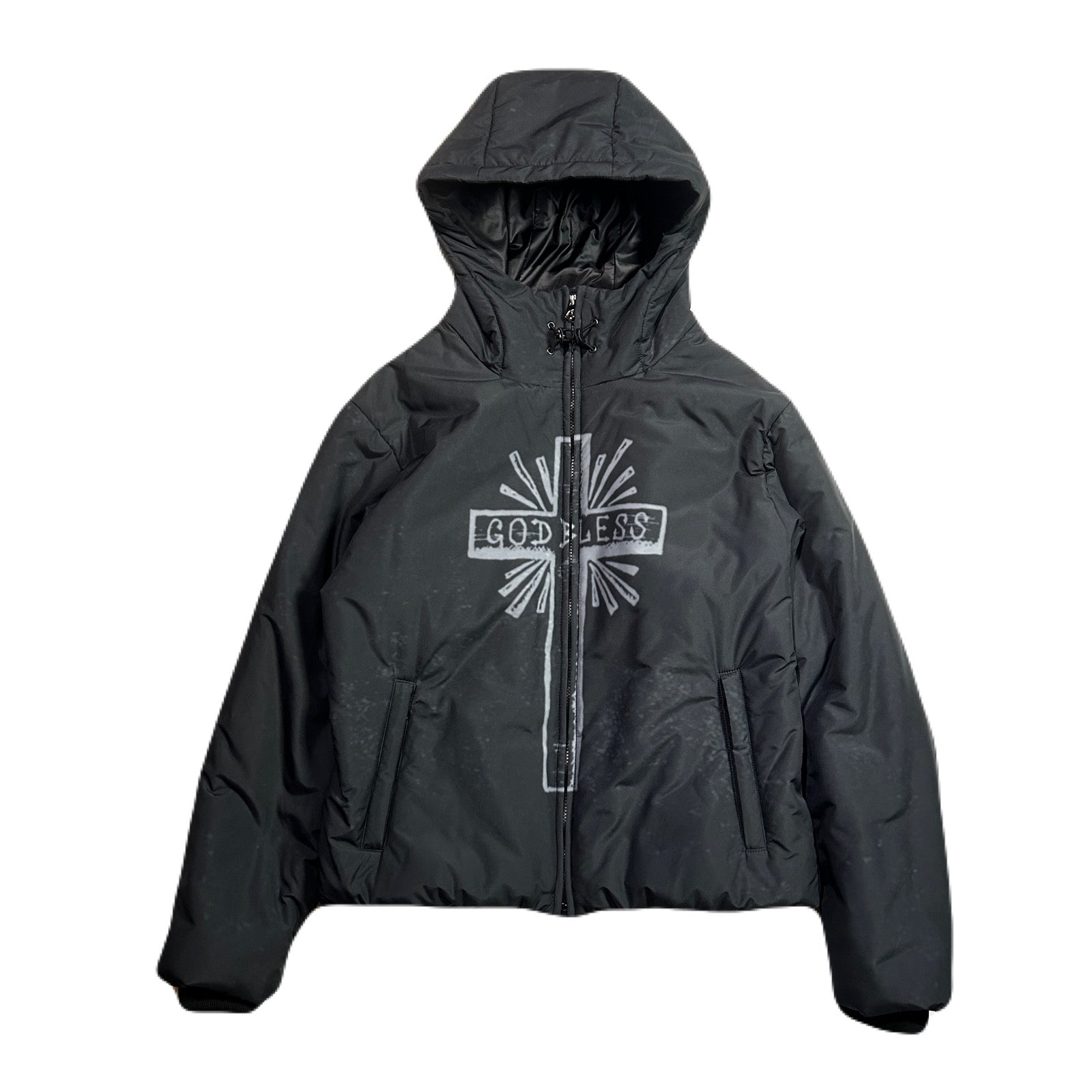 画像をギャラリービューアに読み込む, CROSS INKJET PRINT HOODIE / GRAY