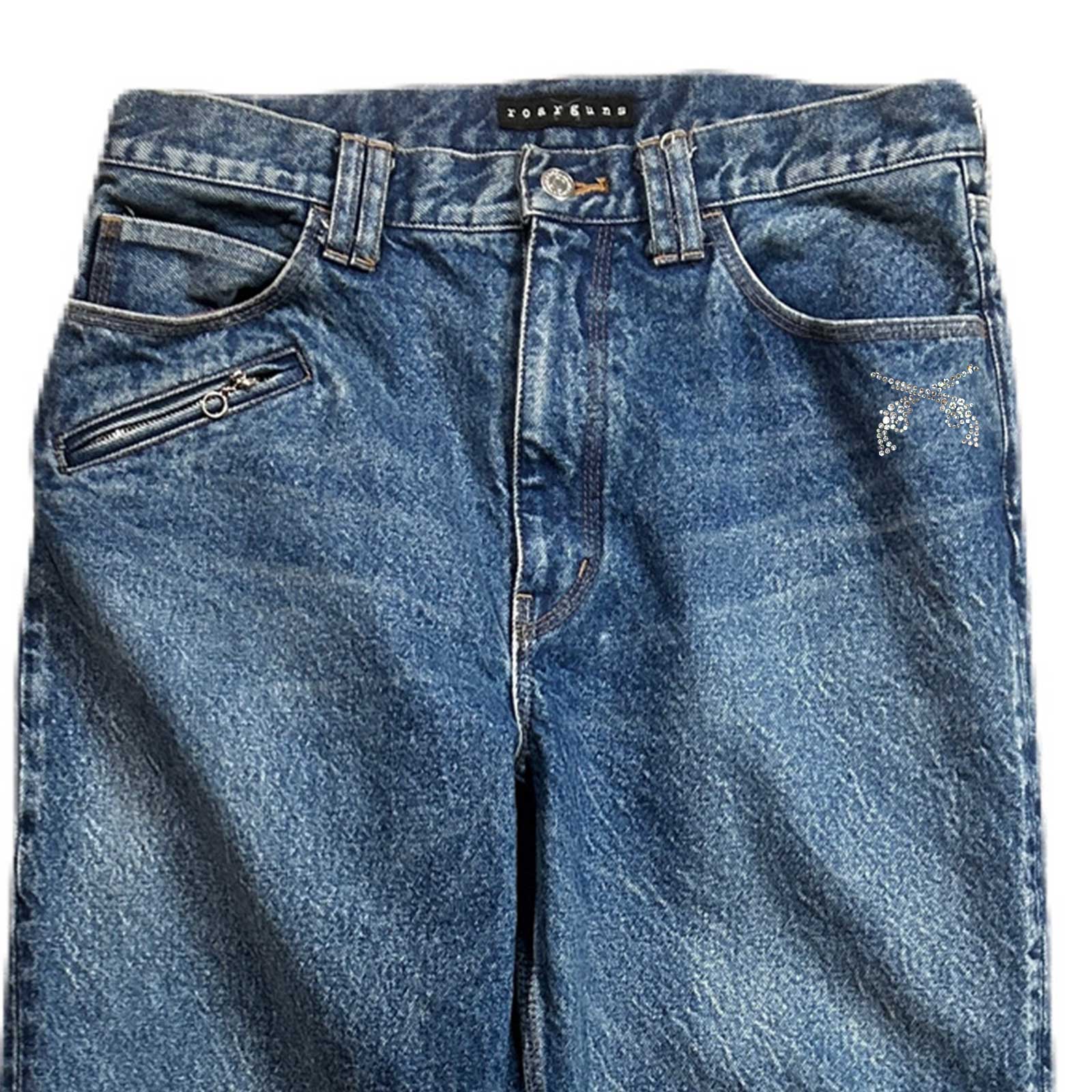 画像をギャラリービューアに読み込む, STONE BIO CRYSTAL DENIM PANTS  / INDIGO