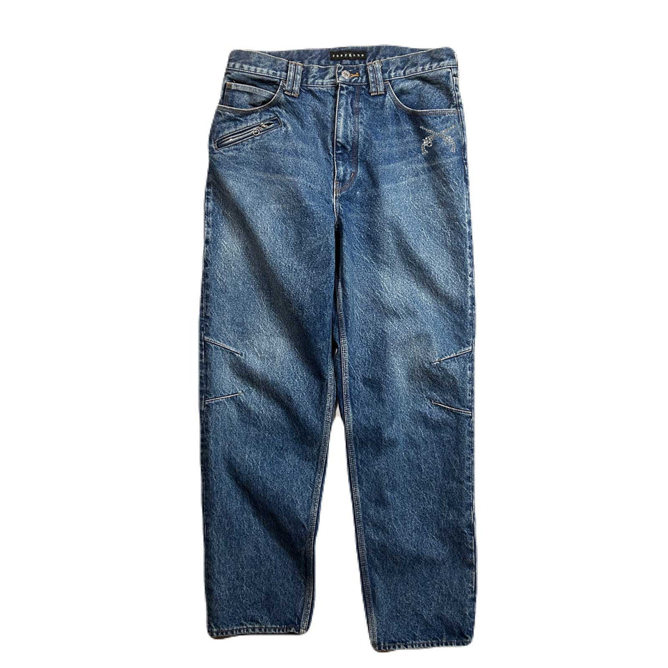 画像をギャラリービューアに読み込む, STONE BIO CRYSTAL DENIM PANTS  / INDIGO