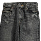 STONE BIO CRYSTAL DENIM PANTS  / BLACK