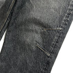 STONE BIO CRYSTAL DENIM PANTS  / BLACK