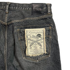 STONE BIO CRYSTAL DENIM PANTS  / BLACK