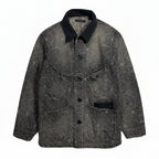SPIDER JAQUARD DENIM JACKET / BLACK