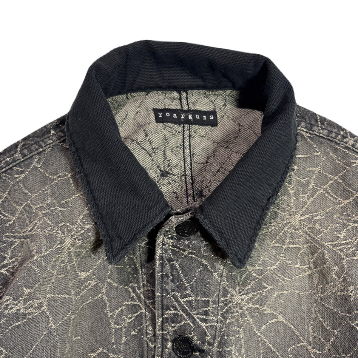 SPIDER JAQUARD DENIM JACKET / BLACK