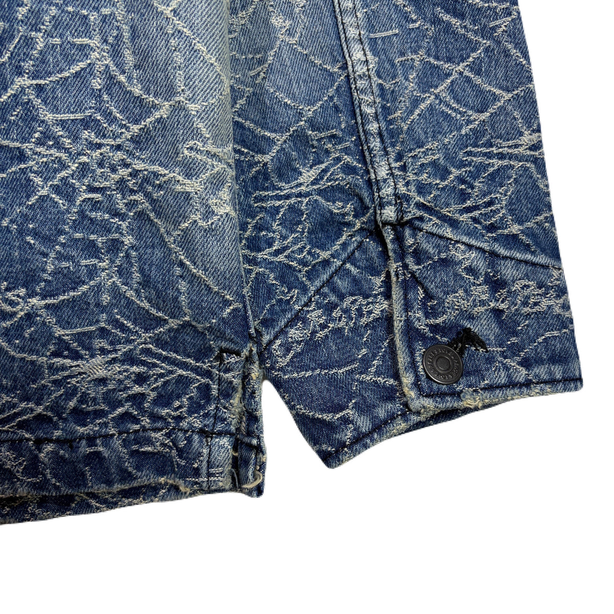 SPIDER JAQUARD DENIM JACKET / BLUE