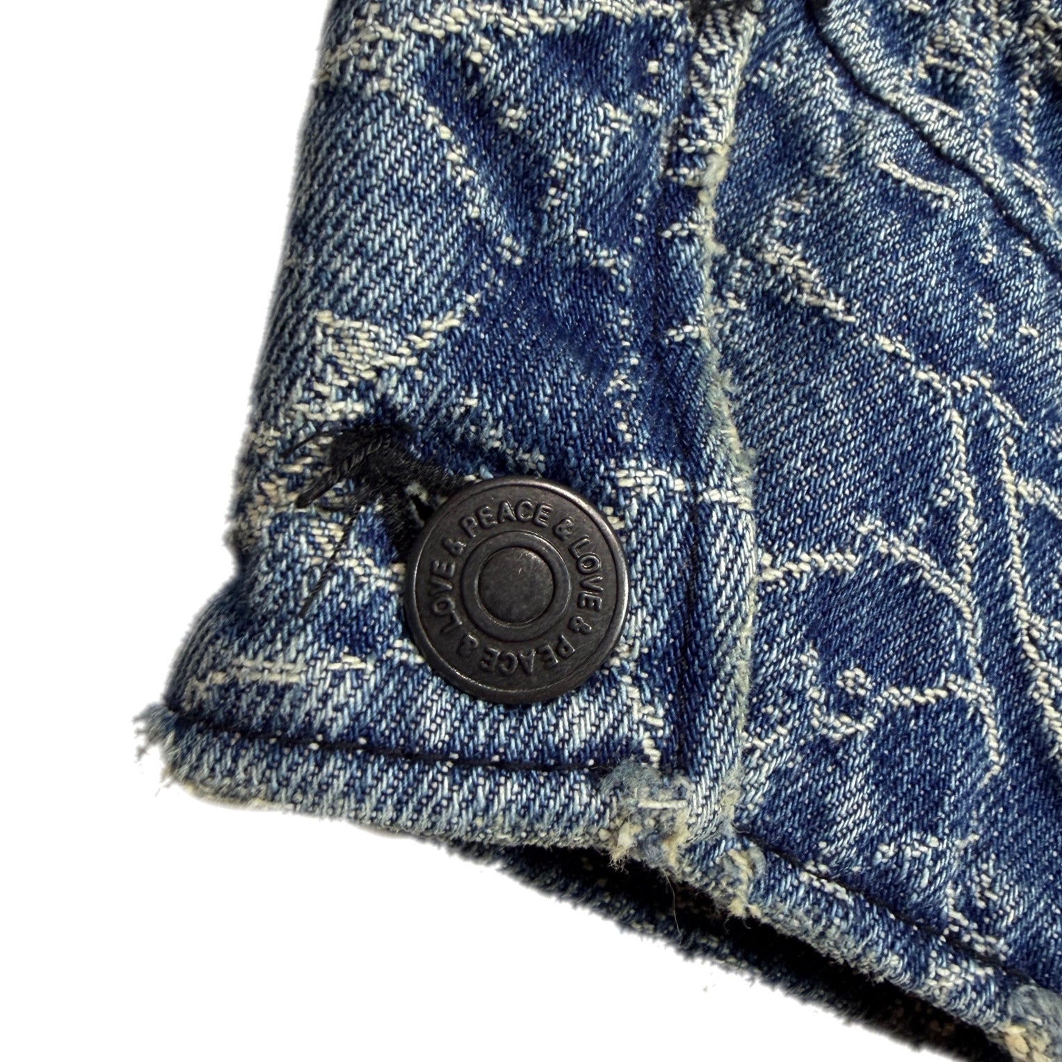 Load image into Gallery viewer, SPIDER JAQUARD DENIM JACKET / BLUE