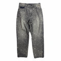 SPIDER JAQUARD DENIM PANTS / BLACK