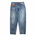 SPIDER JAQUARD DENIM PANTS / BLUE