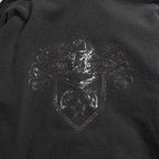 SPANGLE EMBROIDERY HOODIE / BLACK