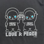 RE-STOCK CHEEKEY PRINT L/S T-SHIRT / BLACK