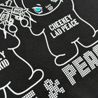 RE-STOCK CHEEKEY PRINT L/S T-SHIRT / BLACK