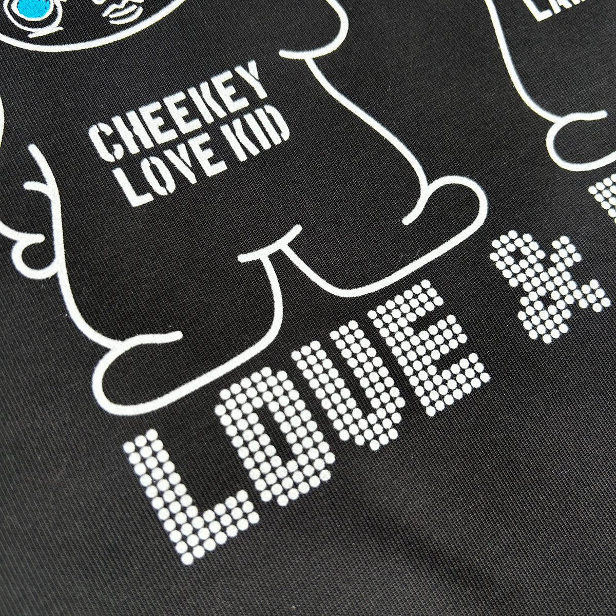 RE-STOCK CHEEKEY PRINT L/S T-SHIRT / BLACK