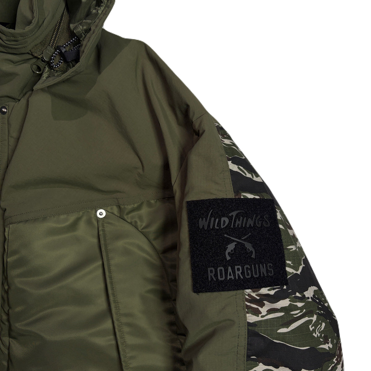 roarguns × WILD THINGS SHORT MONSTER PARKA (PLAIN) / KHAKI