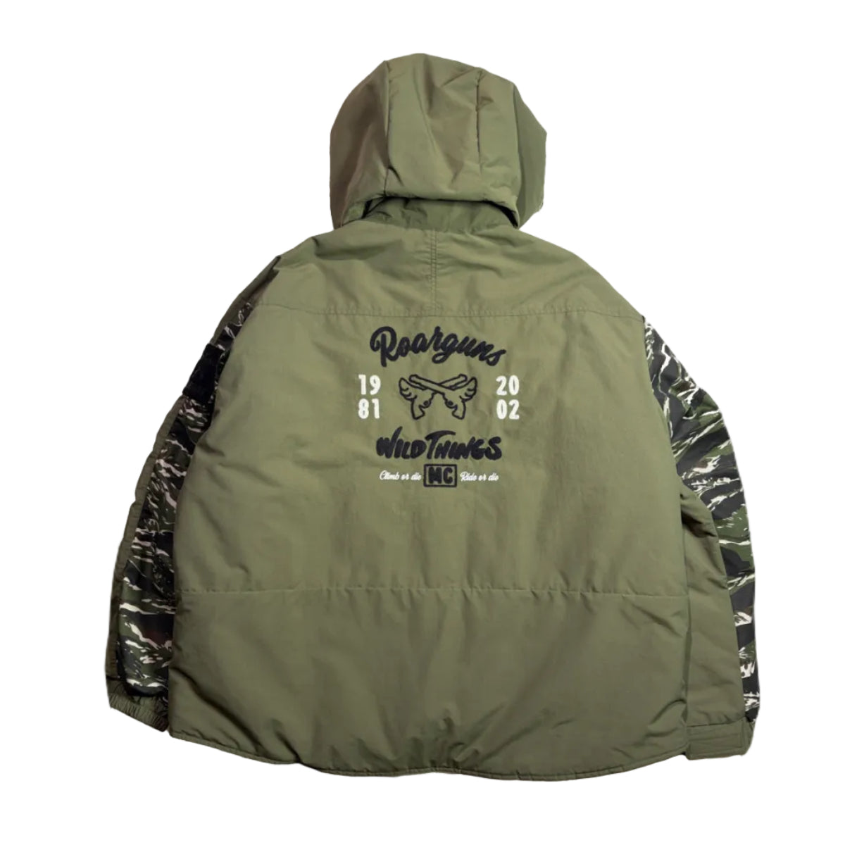 roarguns × WILD THINGS SHORT MONSTER PARKA (CHAIN STITCH)  / KHAKI