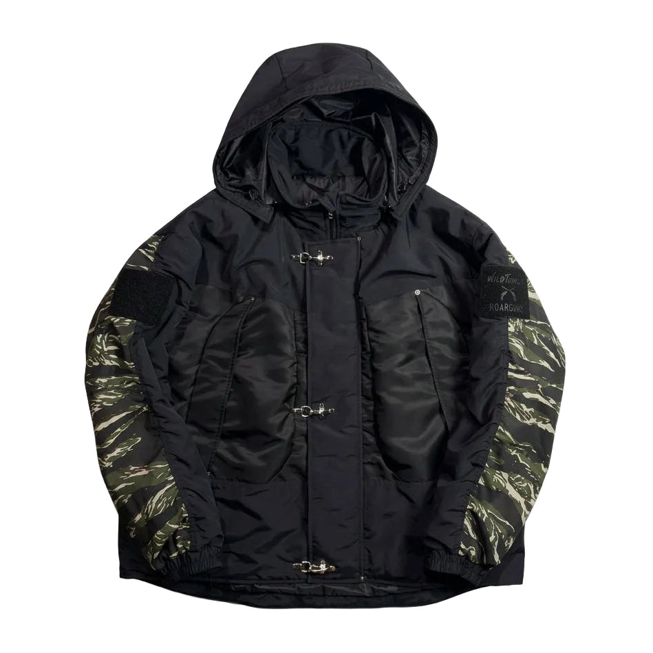 roarguns × WILD THINGS SHORT MONSTER PARKA (PLAIN) / BLACK