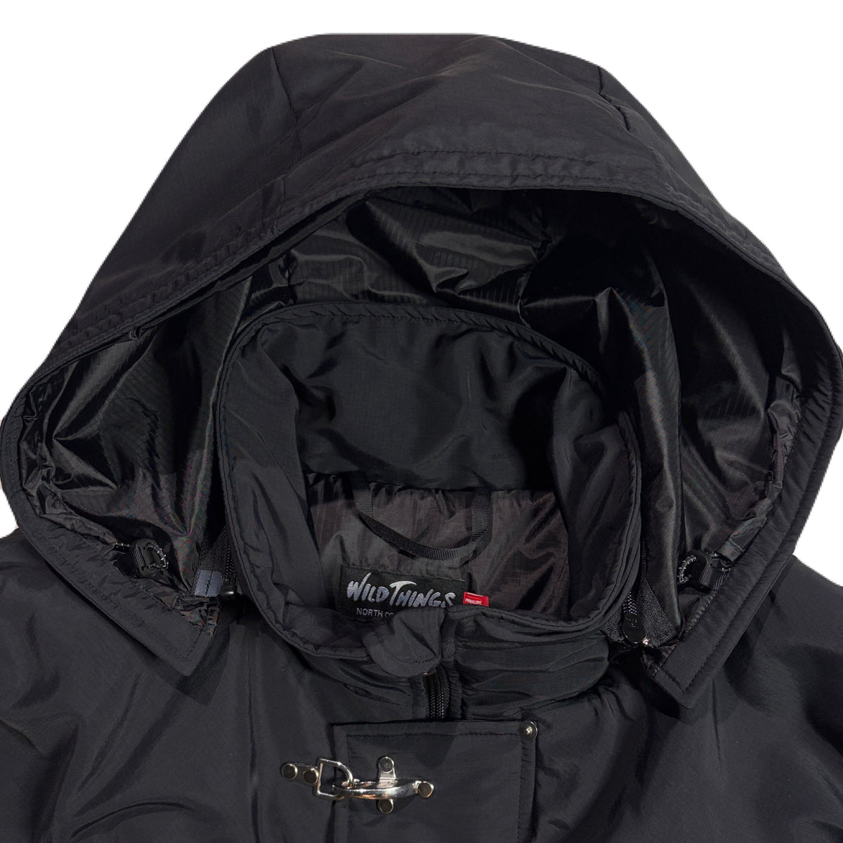 roarguns × WILD THINGS SHORT MONSTER PARKA (PLAIN) / BLACK