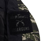 roarguns × WILD THINGS SHORT MONSTER PARKA (CHAIN STITCH) / BLACK