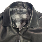 OIL WAX LEATHER JACKET / BLACK
