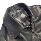 OIL WAX LEATHER JACKET / BLACK