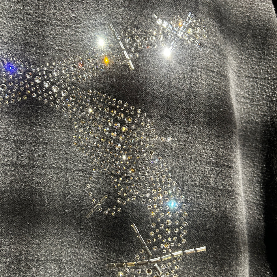 画像をギャラリービューアに読み込む, SHGGY CHECK SHIRT CRYSTAL / BLACK