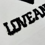 LA FUR PRINT L/S T-SHIRT / WHITE*BLACK
