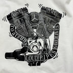 ORGANIC COTTON ENGINE T-SHIRT / WHITE