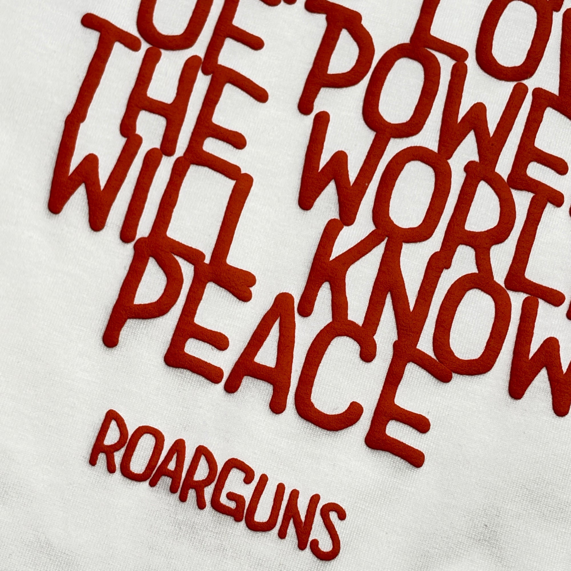画像をギャラリービューアに読み込む, ORGANIC COTTON MESSAGE T-SHIRT / WHITE
